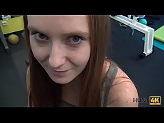 HUNT4K. Sex for money in gym is the way beauty wanted to end day