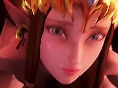 Link cuckolded by Princess Zelda enjoying Ganon's cock