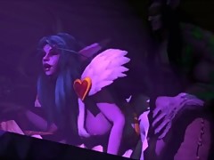 Tyrande x Illidan. Cuckolding Malfurion