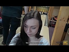 HUNT4K. Cuckold allows guy please his cute GF right in bowling club