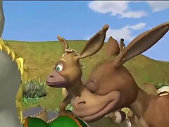 super hot homoerotic donkey cuck gets maltreated and anal penetrate cry