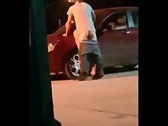 Outside on the car sex