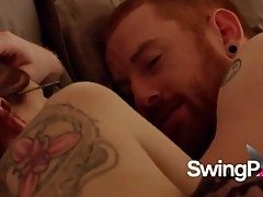 Watch my GF fuck cuckold swinger guy